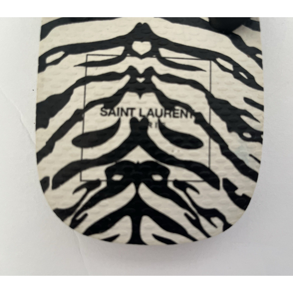 YVES SAINT LAURENT HAVAIANAS ZEBRA PRINT US SZ 9/10W, EURO 40/41, EXCELLENT - Picture 4 of 13